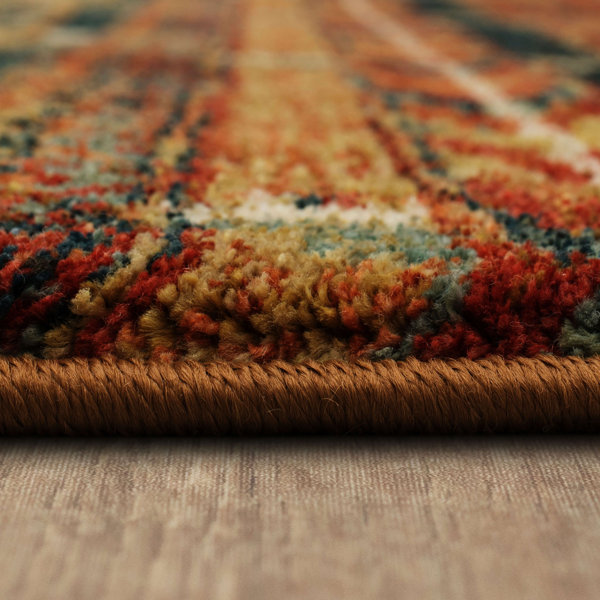 Karastan Performance Brown/Red Rug Wayfair